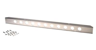 Kentrol - Kentrol 30429 Polished 54" Front Bumper w/Holes for 45-86 Jeep CJ