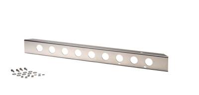 Kentrol - Kentrol 30428 Polished 42" Front Bumper w/Holes for 45-86 Jeep CJ