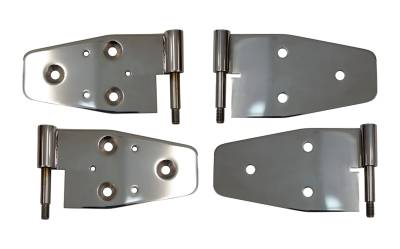 Kentrol - Kentrol 30719 Door Hinge Set 4pc Polished for 03-06 Jeep Wrangler TJ