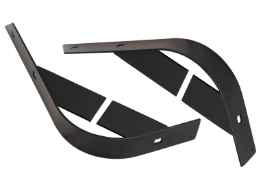 Kentrol - Kentrol 50404 Black Powdercoat Stainless Rear Body Guard for 55-86 Jeep CJ