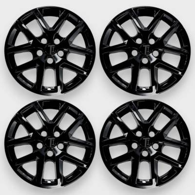 Trim Illusion - Trim Illusion WSK720-17BLK 17" Wheel Skin Covers Black for 22-24 Equinox LS/LT