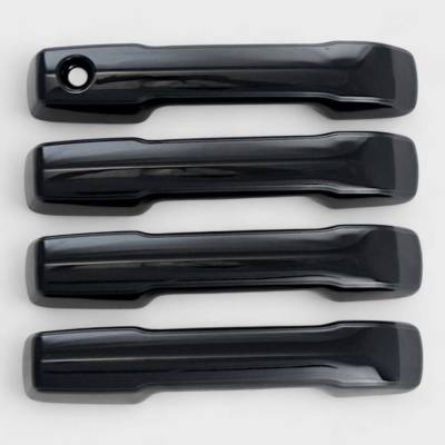 Trim Illusion - Trim Illusion DH6333BLK Front/Rear Door Handle Covers Black for Tundra & Tacoma