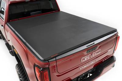 Rough Country Suspension Systems - Rough Country 1120690A Soft Rollup Tonneau Cover for 20-26 Silverado/Sierra 6.9'