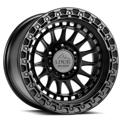 Lock Off-Road - Lock Off-Road LC11 Mojave 17x9 8x180 1mm Matte Gray/Black MOJAVE-7988MGMBR