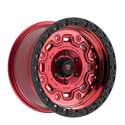 Fittipaldi Off Road - Fittipaldi Off Road FT100 17x9 5x5.0 -12mm Red/Machined FT100-17905127N12RTB