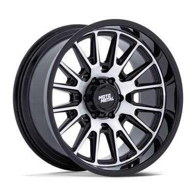 Moto Metal - Moto Metal MO814 20x10 5x5.0 -18mm Gloss Black/Machined MO814BD20105018N