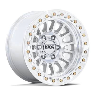 KMC - KMC KM239 IMPACT BEADLOCK 17x9 5x5.0 -38mm Machined KM239DX17905038N