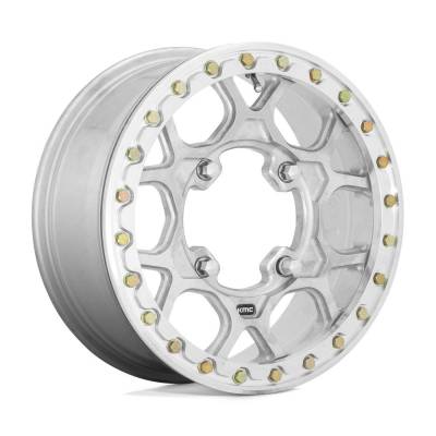 KMC Powersports - KMC Powersports KS43356048538 KS433 MESA BEADLOCK FORGED 15x6 4x137 38mm Silver