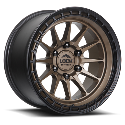 Lock Off-Road - Lock Off-Road BAJA-7854MR LC05 Baja 17x8 5x4.5 40mm Matte Bronze/Black