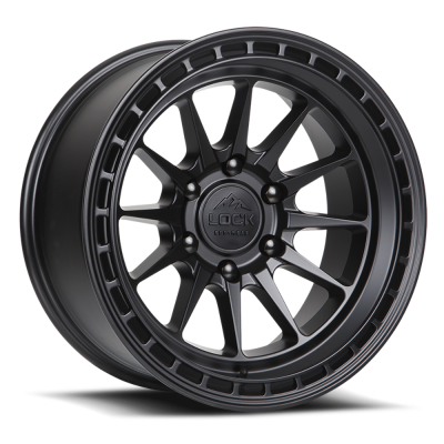 Lock Off-Road - Lock Off-Road BAJA-7860MB Baja 17X8 6x130 38mm Matte Black w/Matte Black Ring