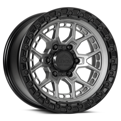 Lock Off-Road - Lock Off-Road LC12 Commando 20x9 6x135 0mm Matte Gray/Black COMMANDO-2963MGMBR