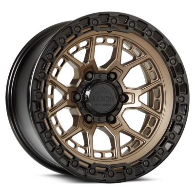 Lock Off-Road - Lock Off-Road COMMANDO-2963MRMBR Commando 20X9 6x135 0mm Bronze w/Black Ring