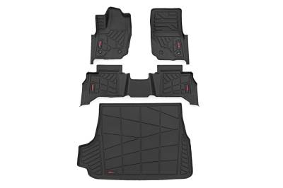 Rough Country Suspension Systems - Rough Country Front/Rear Floor Liners Black for 2025 Toyota 4Runner SM71325