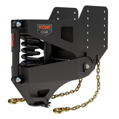 CURT - CURT 2024044575 Helux Coil-Spring Gooseneck Pin Box 2350 Lbs. Pin Weight 20000 L