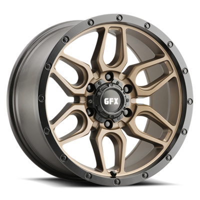 Voxx - Voxx G-FX TR18 17x8.5 5x5.0 -6mm Bronze/Black T18 785-5127N6 BRB