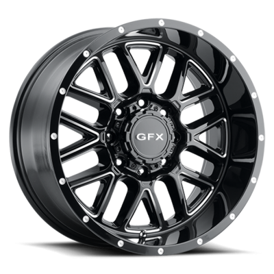 Voxx - Voxx TM5 785-5009-00 GBM G-FX TM5 17x8.5 5x5.0/5.5 0mm Gloss Black/Milled