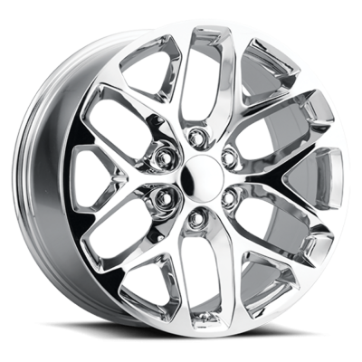 Voxx - Voxx Snowflake 20x9 6x5.5 27mm Chrome SFO 290-6139-27 C