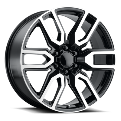 Voxx - Voxx Denali NZH 20x9 6x5.5 27mm Gloss Black/Machined NZH 290-6139-27 GBMF