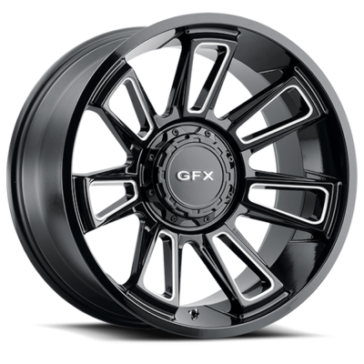 Voxx - Voxx G-FX TR21 18x9 5x5.0/135 0mm Gloss Black/Milled T21 890-5035-00 GBM