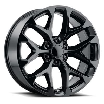Voxx - Voxx Snowflake 20x9 6x5.5 27mm Gloss Black SFO 290-6139-27 GB