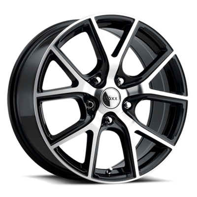 Voxx - Voxx Lumi 17x8 5x115 20mm Gloss Black/Machined LMI 780-5115-20 GBMF