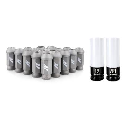 Mishimoto - Mishimoto MMLG-M14-20LSL Mishimoto Steel Locking Lug Nuts M14x1.5 20Pc Silv Set