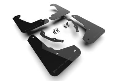 Rally Armor - Rally Armor MF144-UR-BLK-MBK Black Mud Flap/Metallic Black Logo