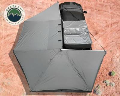 Overland Vehicle Systems - Overland Vehicle Systems 19519907 270-DEG Nomadic Awning Driver Side Mount Gray