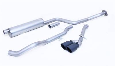 Gibson Performance Exhaust - Gibson Performance 618823B Black Elite Cat-Back Single Exhaust System Stainless