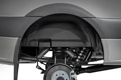 Rough Country Suspension Systems - Rough Country 4302 Front Inner Fender Liners Black for 19-26 Sprinter SRW