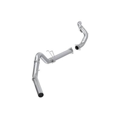 MBRP Exhaust - MBRP S6286PLM AL 4" Filter Back Single Exit w/o Mullfer for 15-16 F250/350/450
