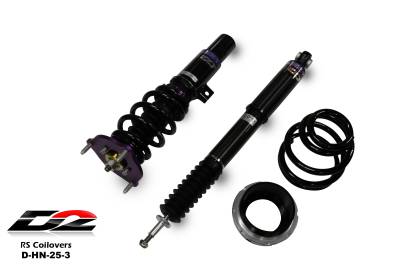 D2 Racing - D2 Racing D-HN-25-3 RS Coilover for 16-23 Honda Civic/Acura Integra Base/Insight