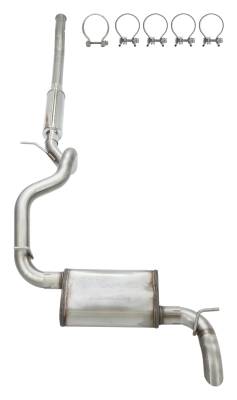 Pypes Performance Exhaust - Pypes SJJ25SQ High Ground Clearance Cat-Back for 18-24 Jeep Wrangler JL