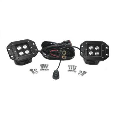 Southern Truck - Southern Truck 79915K Black Series 3" Cube Flush Mount LED Lights w/Harness Pair