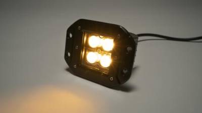 Southern Truck - Southern Truck 77910 Chrome Series 2" Cube Flush Mount LED Light Amber/White