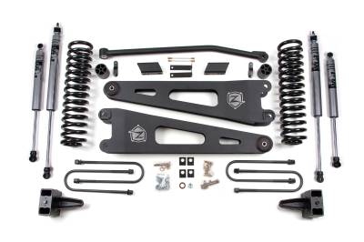 Zone Offroad - Zone Offroad ZONF23F 4" Radius Arm Lift Kit w/Fox Shocks for 08-10 F250/F350 SD
