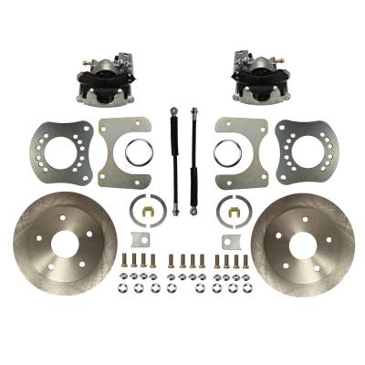 Leed Brakes - Leed Brakes RC0020 Rear Disc Brake Kit w/Plain Rotors & Zinc Plated Calipers