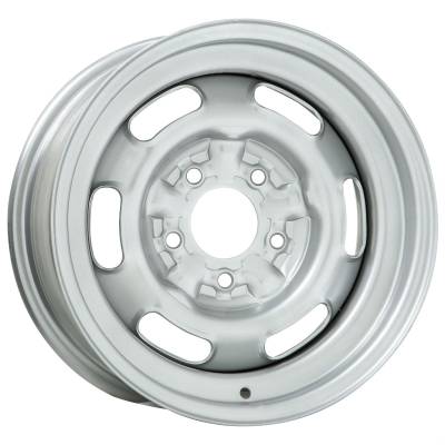 Wheel Vintiques - Wheel Vintiques Pontiac Rallye 15x7 5x4.75 4.25" BS Silver 59-5734044A