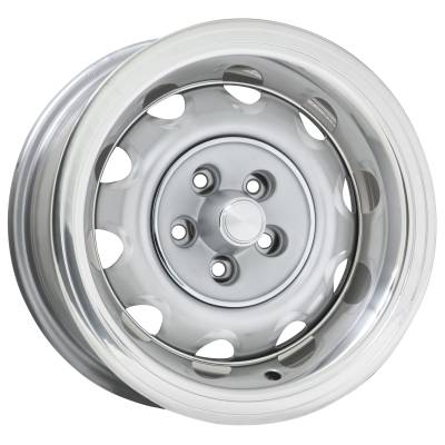 Wheel Vintiques - Wheel Vintiques 61-5854458A Chrysler Rallye 15x8 5x4.0 4.625" BS Silver