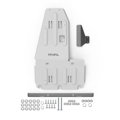 Rival - Rival 2333.4501.1.6 Aluminum Engine Transmission Catalytic Converter Skid Plate