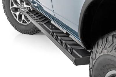 Rough Country Suspension Systems - Rough Country 41007A BA2 Side Step Bars 21-26 Ford Bronco 4DR