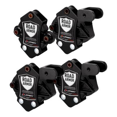 CURT - CURT 2024115697 Road Armor Shock-Absorbing Trailer Equalizer Short Triple Axle 3