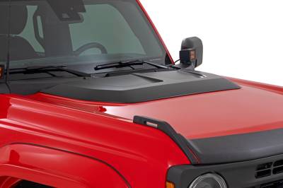 Rough Country Suspension Systems - Rough Country Cowl Hood Scoop-Gloss Black 21-25 Ford Bronco HS30020-G1