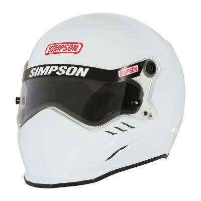 Simpson Safety - Simpson Safety 9290001 Kingsnake SA2025 X-Small Racing Helmet Gloss White