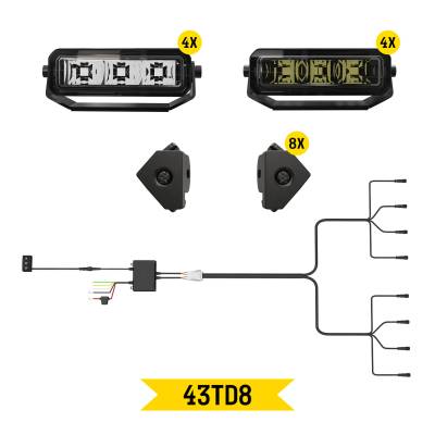 ARC Lighting - ARC Lighting 43TD8 Tiny Monster Grille Kit for 25+ Toyota Tacoma TRD Pro/Sport