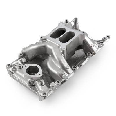 Speedmaster - Speedmaster 1-147-029 MidRise Air Intake Manifold Mach Polished for Mopar SB