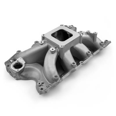 Speedmaster - Speedmaster 1-147-100 Cobra Jet Ports HiRise Intake Manifold Satin for Ford
