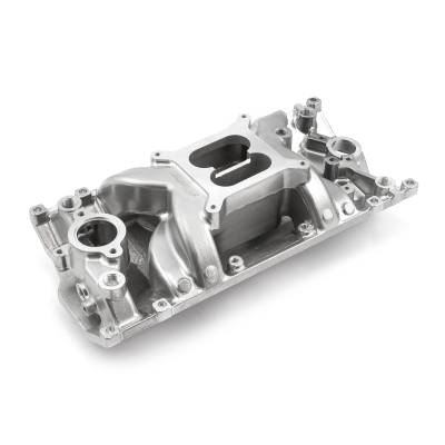 Speedmaster - Speedmaster 1-147-011 MidRise Air Vortec Intake Manifold Mach Pol for Chevy SBC