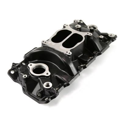 Speedmaster - Speedmaster 1-147-003 LowRise Non EGR Intake Manifold Blk for 57-95 Chevy SBC