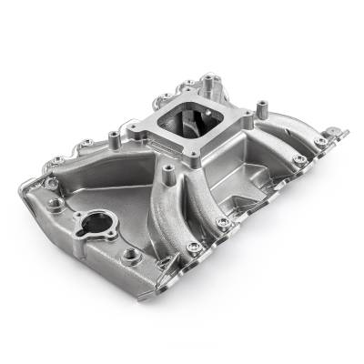 Speedmaster - Speedmaster 1-147-098 LowRise Intake Manifold Mach Pol for OM 400 425 455